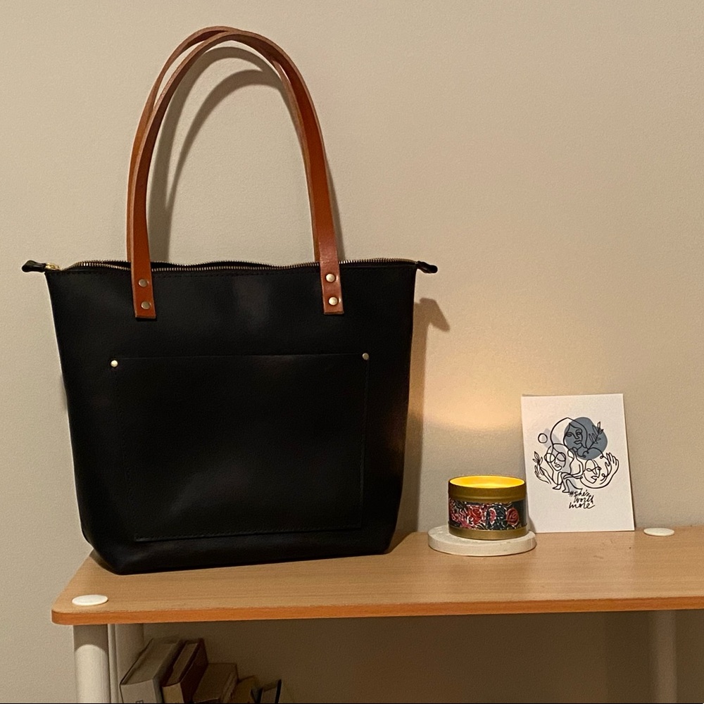 Portland Leather Medium Tote (Madewell Style)